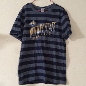 Montana State Bobcats Blue Short Sleeve Tee Size M